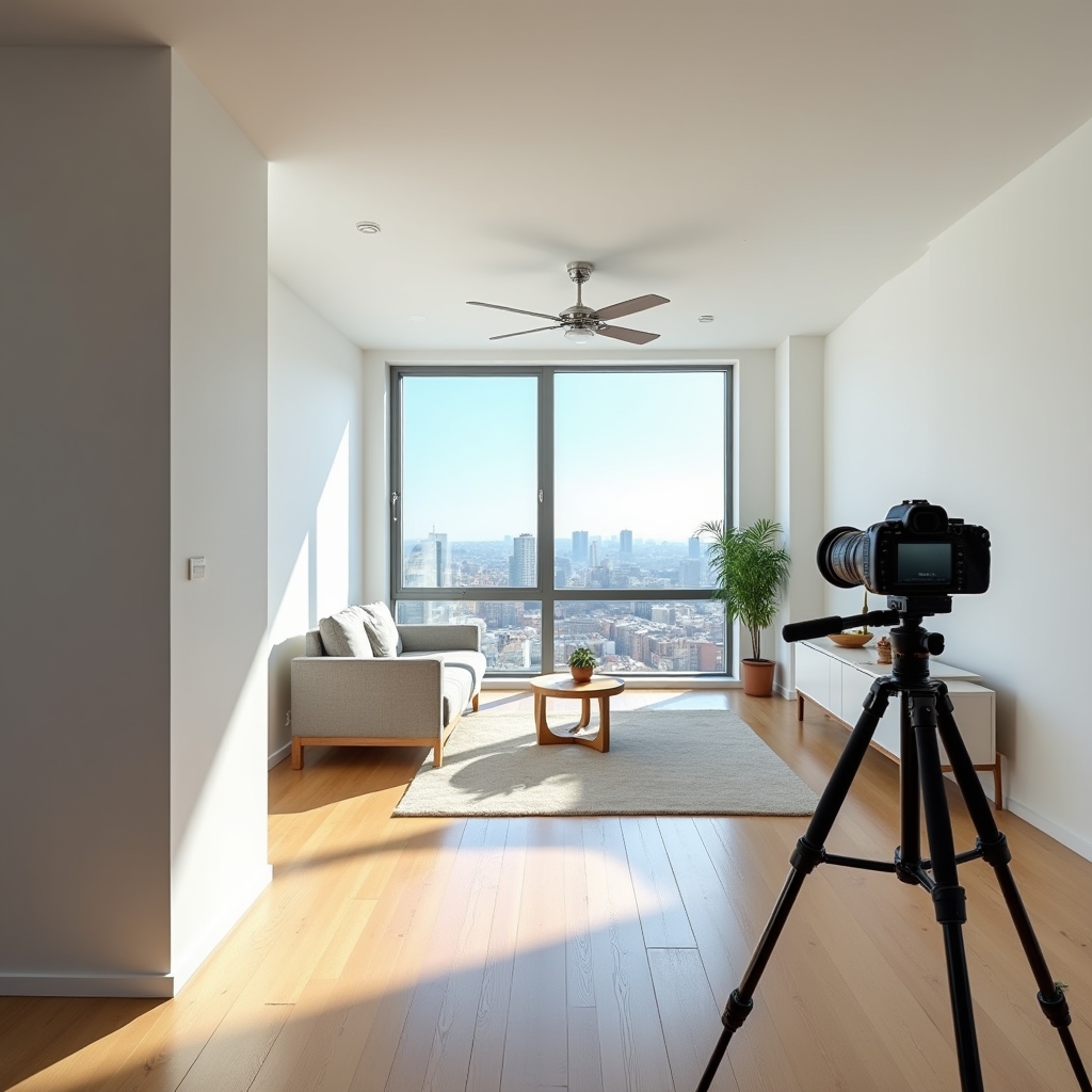 Modern apartment interior fully documented for rental handover condition report