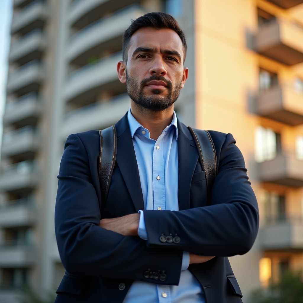 Lead property inspector reviewing documentation equipment before a property visit